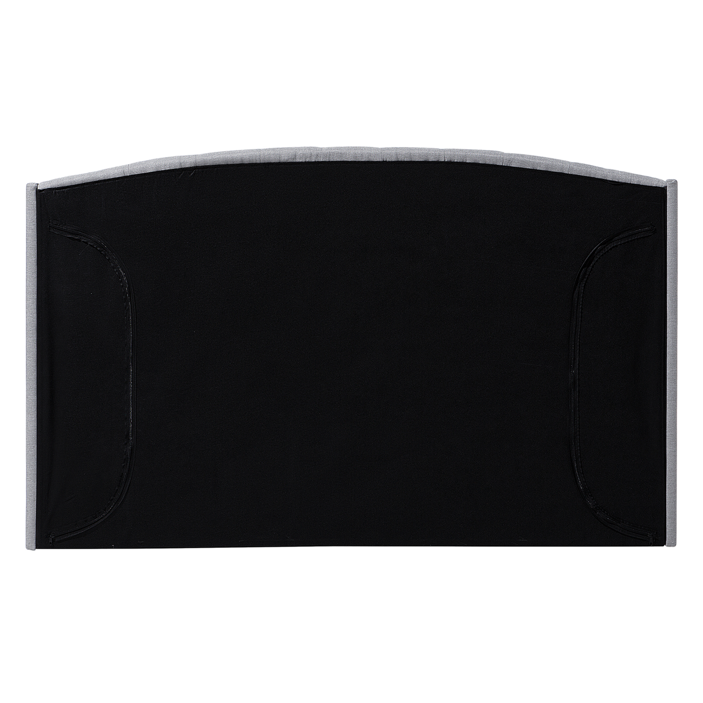 Bett mit Lattenrost Stoff BORDEAUX 140 x 200 cm Hellgrau