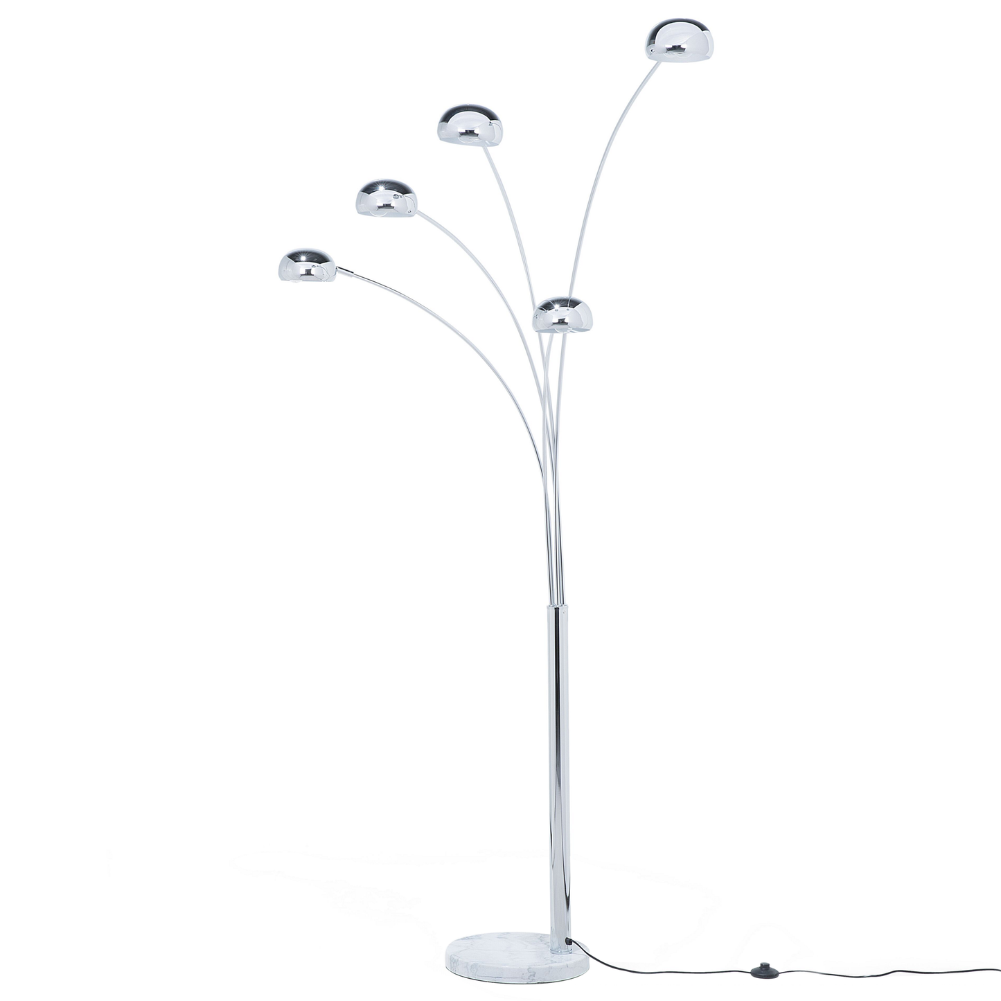Stehlampe FLINDERS verstellbar Metall Silber