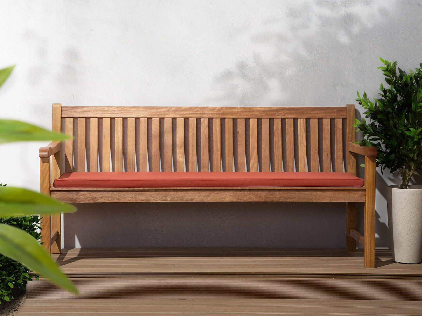 Bankauflage VIVARA 169 x 50 cm Dunkelrot