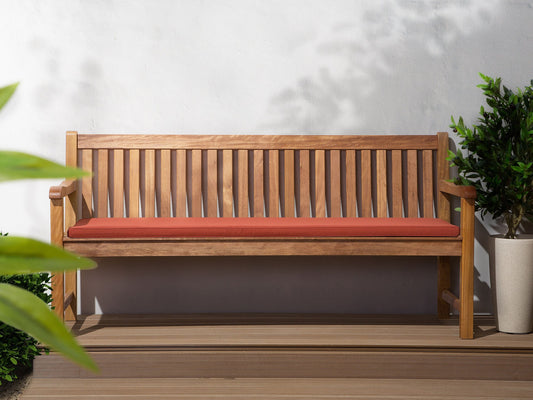 Bankauflage VIVARA 169 x 50 cm Dunkelrot