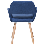 Esszimmerstuhl 2er Set CHICAGO Stoff Marineblau