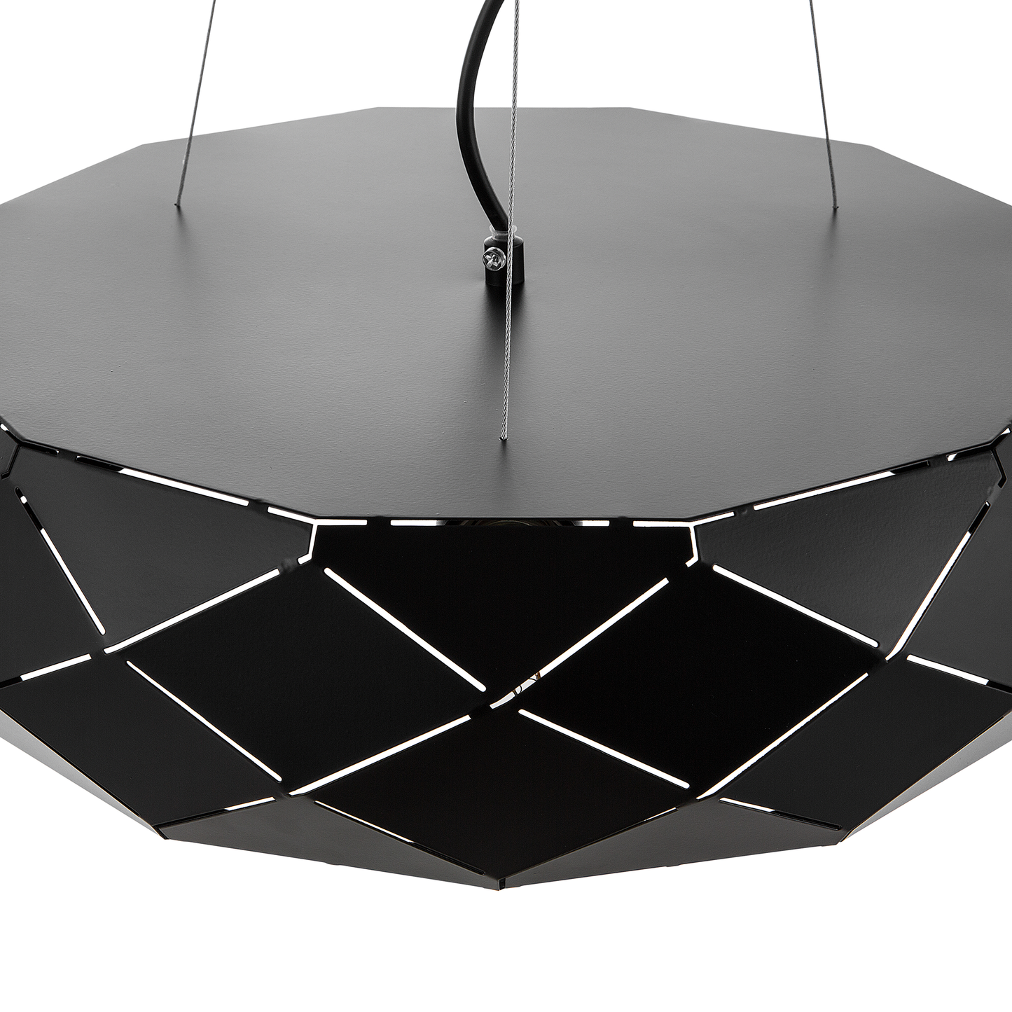 Hängelampe schwarz 3-flammig geometrisch CESANO