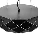 Hängelampe schwarz 3-flammig geometrisch CESANO