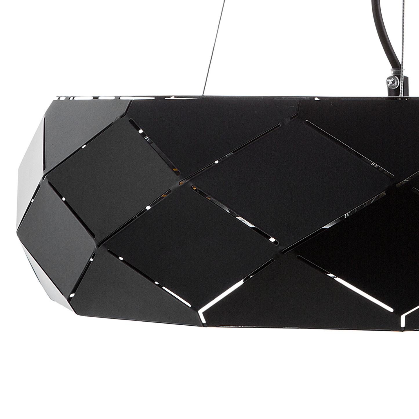 Hängelampe schwarz 3-flammig geometrisch CESANO