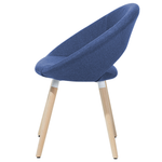 Esszimmerstuhl 2er Set ROSLYN Marineblau