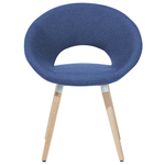 Esszimmerstuhl 2er Set ROSLYN Marineblau
