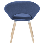 Esszimmerstuhl 2er Set ROSLYN Marineblau