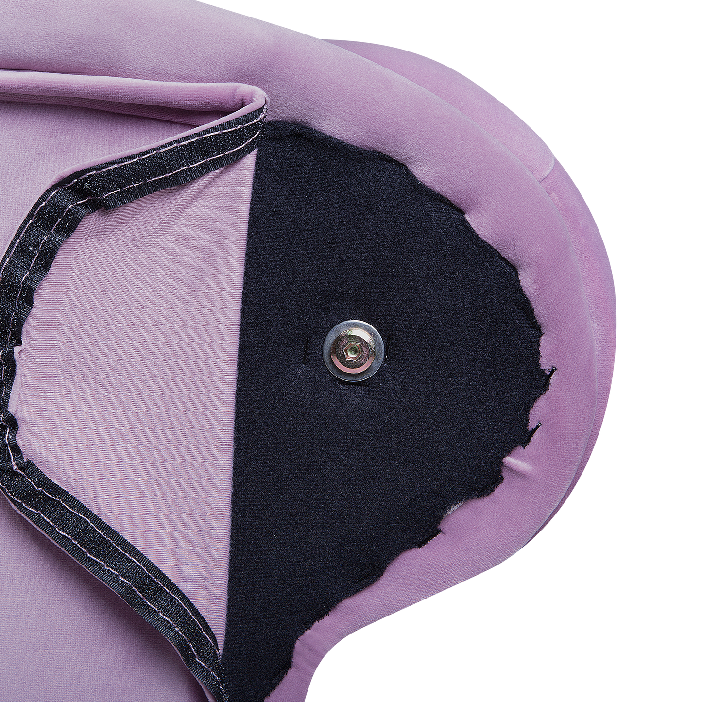 Chaiselongue Samtstoff violett linksseitig NIMES