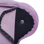 Chaiselongue Samtstoff violett linksseitig NIMES