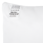 Kopfkissen ERRIGAL Niedrig Mikrofaser 80 x 80 cm Weiss