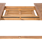 Gartenmöbel Set 8-Sitzer MAUI inkl. Kissen Akazienholz Cremeweiss