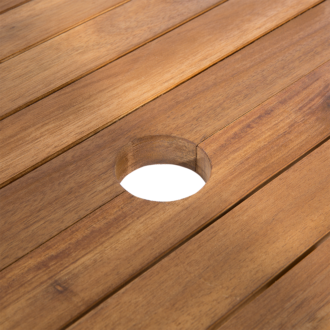 Gartenmöbel Set 8-Sitzer MAUI inkl. Kissen Akazienholz Cremeweiss