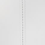 Chaiselongue Kunstleder weiss glänzend rechtsseitig NIMES