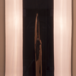 Tischlampe kupfer 55 cm Trommelform STILETTO
