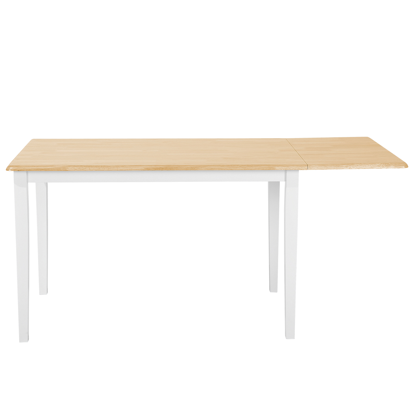 Ausziehbarer Esstisch LOUISIANA Hellbraun 120/160 cm 75 cm Holz