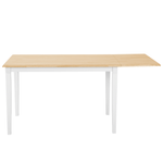 Ausziehbarer Esstisch LOUISIANA Hellbraun 120/160 cm 75 cm Holz