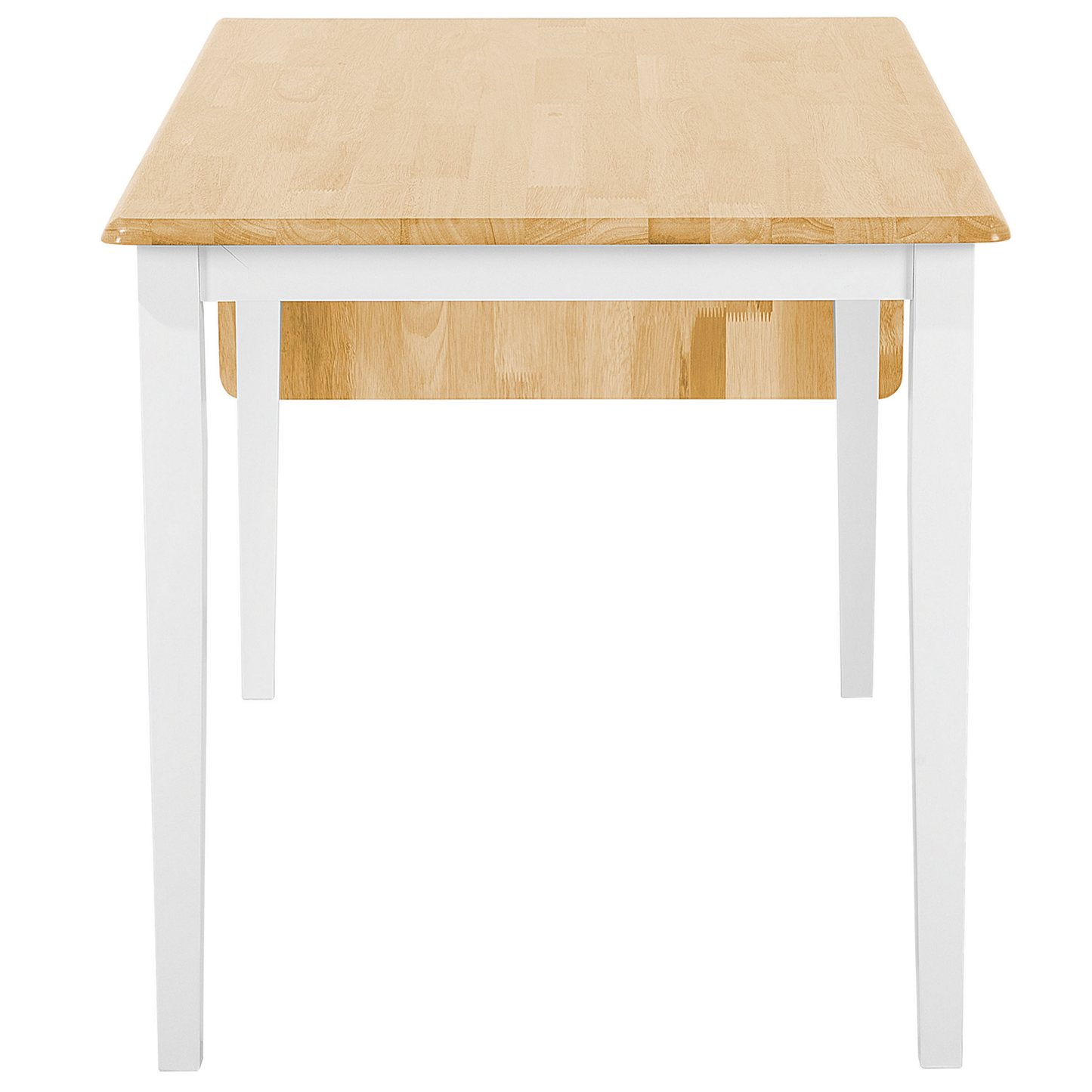 Ausziehbarer Esstisch LOUISIANA Hellbraun 120/160 cm 75 cm Holz