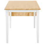 Ausziehbarer Esstisch LOUISIANA Hellbraun 120/160 cm 75 cm Holz
