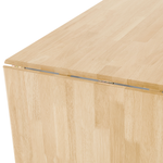 Ausziehbarer Esstisch LOUISIANA Hellbraun 120/160 cm 75 cm Holz