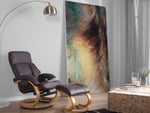Massagestuhl FORCE mit Fussstütze Kunstleder Dunkelbraun