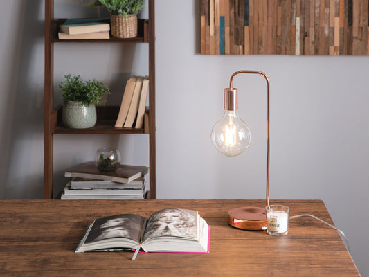 Schreibtischlampe SAVENA Metall Kupfer