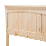 Hochbett Kiefernholz ALBON 90 x 200 cm Hellbraun