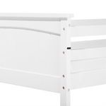 Hochbett Kiefernholz ALBON 90 x 200 cm Weiss