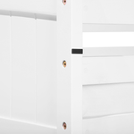 Hochbett Kiefernholz ALBON 90 x 200 cm Weiss