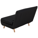 1-Sitzer Schlafsofa schwarz / hellbraun SETTEN