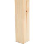 Hochbett Kiefernholz REVIN 90 x 200 cm Hellbraun