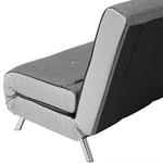 1-SItzer Schlafsofa dunkelgrau / silber FARRIS