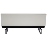 3-Sitzer Schlafsofa Kunstleder weiss 189 cm DERBY