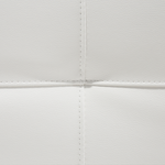3-Sitzer Schlafsofa Kunstleder weiss 189 cm DERBY