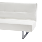 3-Sitzer Schlafsofa Kunstleder weiss 189 cm DERBY