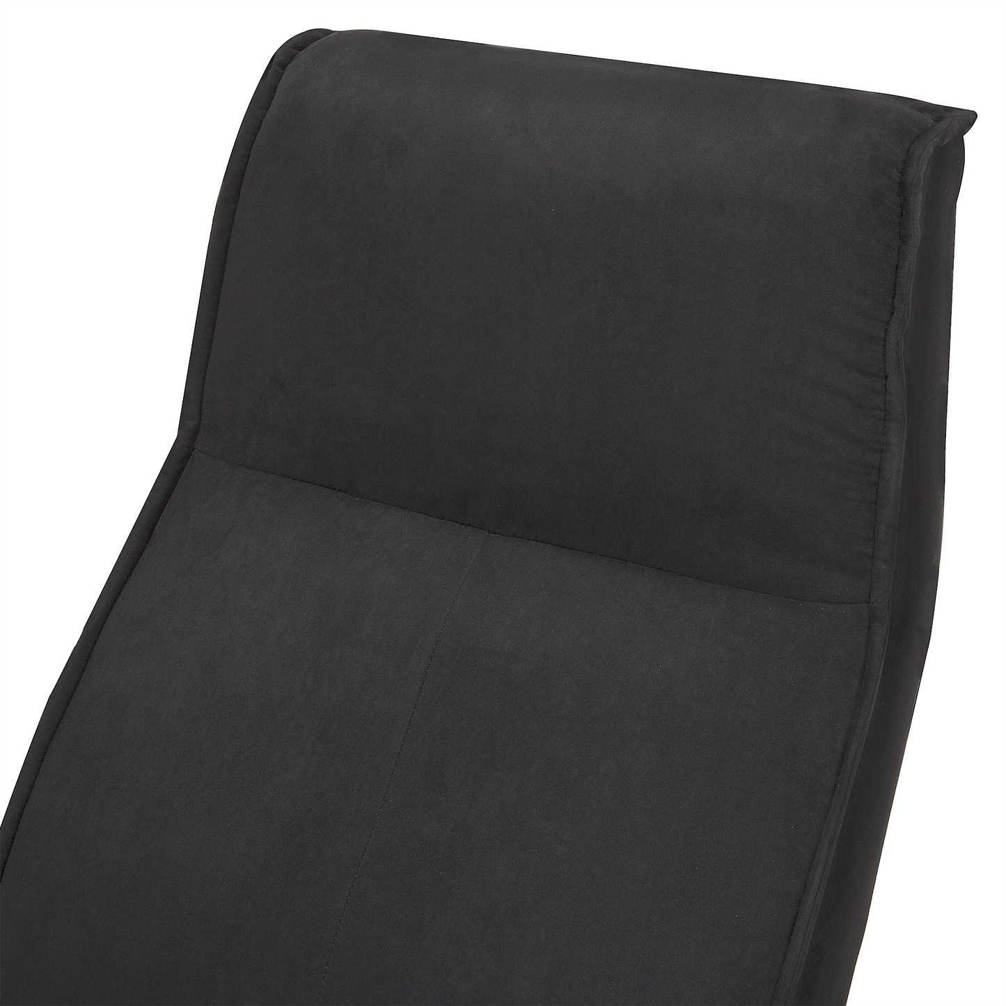 Massagestuhl HERO mit Fussstütze Stoff Schwarz