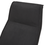 Massagestuhl HERO mit Fussstütze Stoff Schwarz