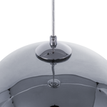 Hängelampe Glas silber Kugelform ASARO