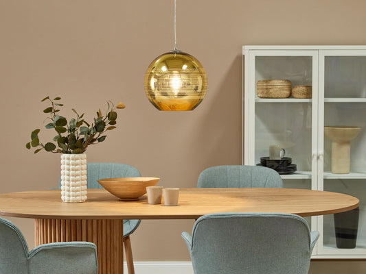 Hängelampe ASARO Glas Gold
