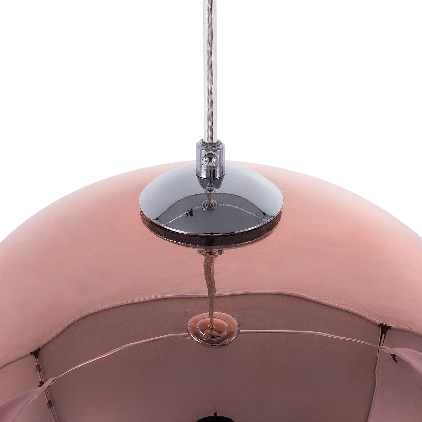 Hängelampe ASARO Glas Rosa