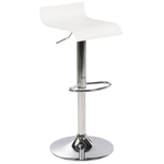 Set mit 2 Barstühlen VALENCIA drehbar Weiss