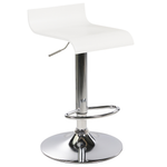 Set mit 2 Barstühlen VALENCIA drehbar Weiss