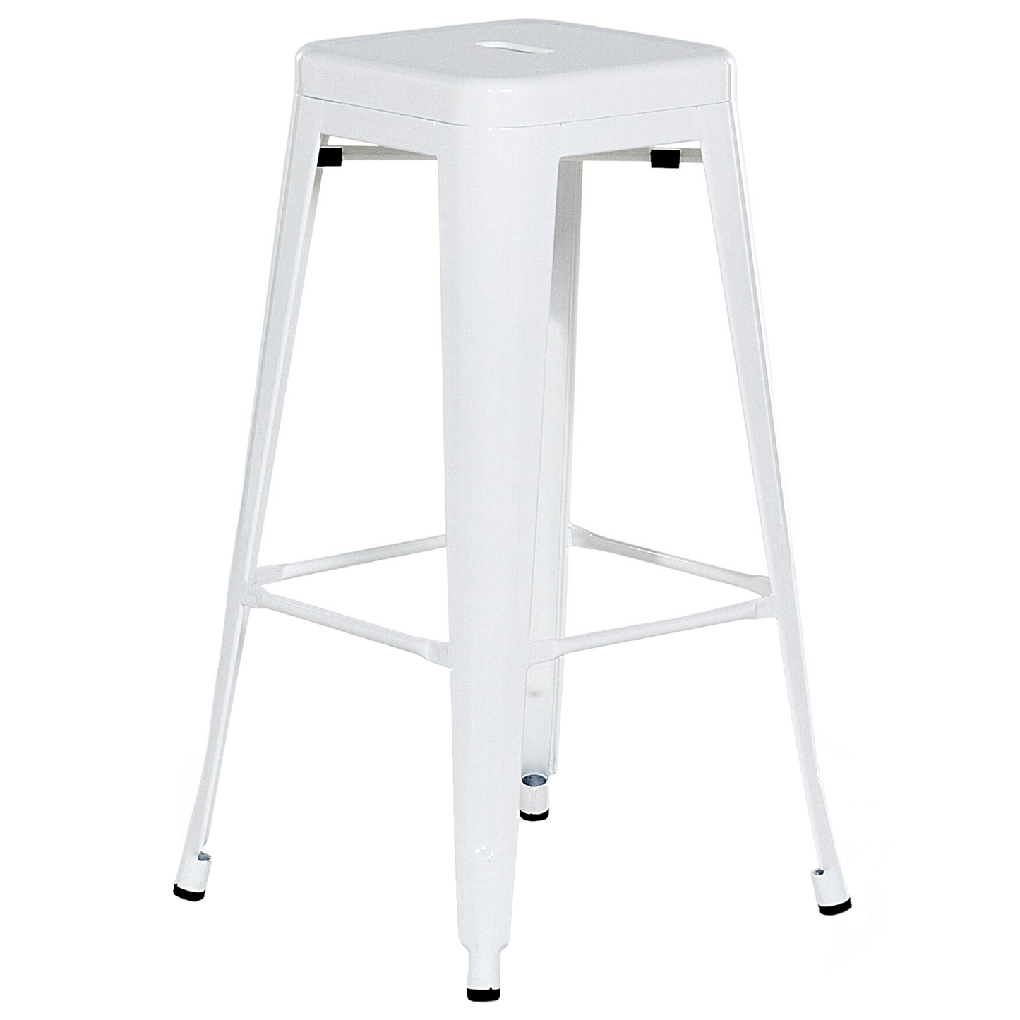 Set mit 2 Barhockern CABRILLO Metall Weiss