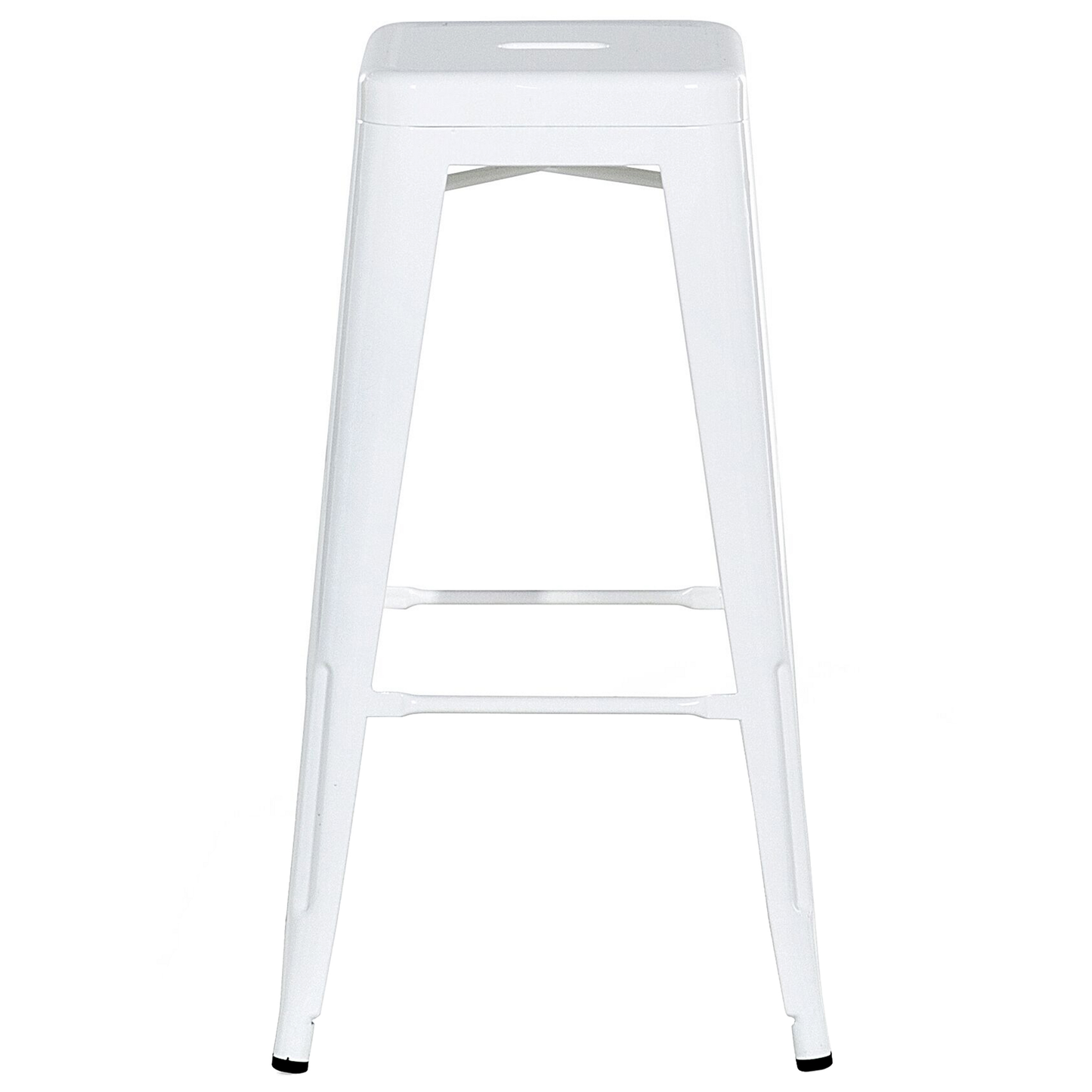 Set mit 2 Barhockern CABRILLO Metall Weiss