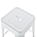 Set mit 2 Barhockern CABRILLO Metall Weiss