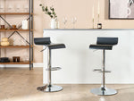 Set mit 2 Barstühlen VALENCIA drehbar Schwarz