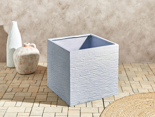 Blumenkübel PAROS Keramik 50 cm Weiss