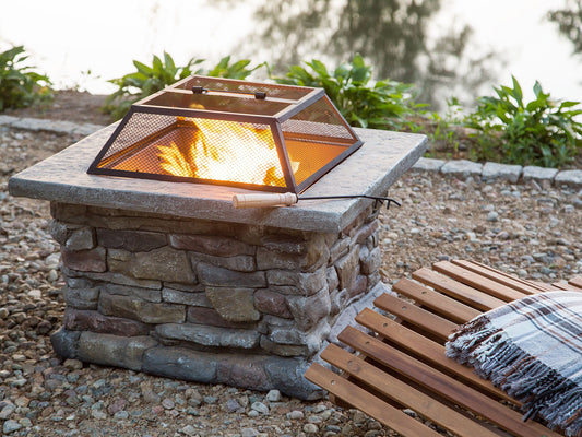 Grill-Feuerstelle KELUD Beton Grau