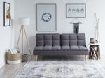 3-Sitzer Schlafsofa Stoff dunkelgrau SILJAN