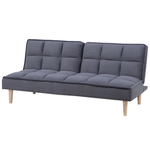 3-Sitzer Schlafsofa Stoff dunkelgrau SILJAN