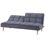 3-Sitzer Schlafsofa Stoff dunkelgrau SILJAN
